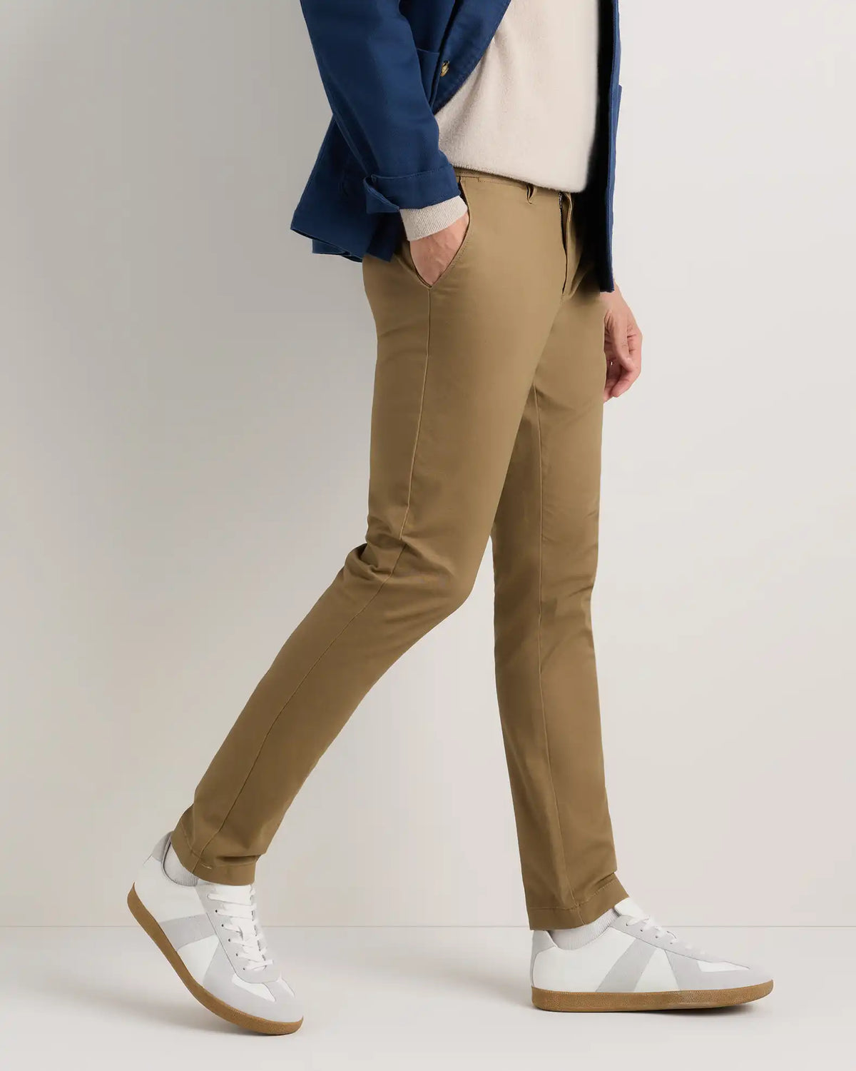 Organic Cotton Stretch Chino Pants - Slim