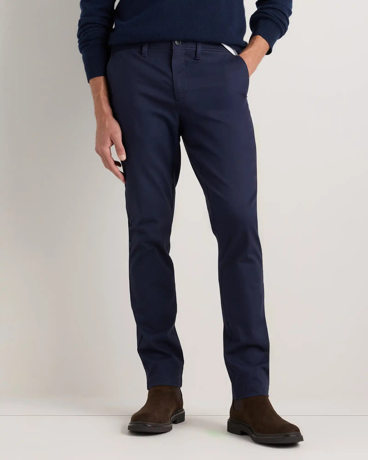 Organic Cotton Stretch Chino Pants - Slim