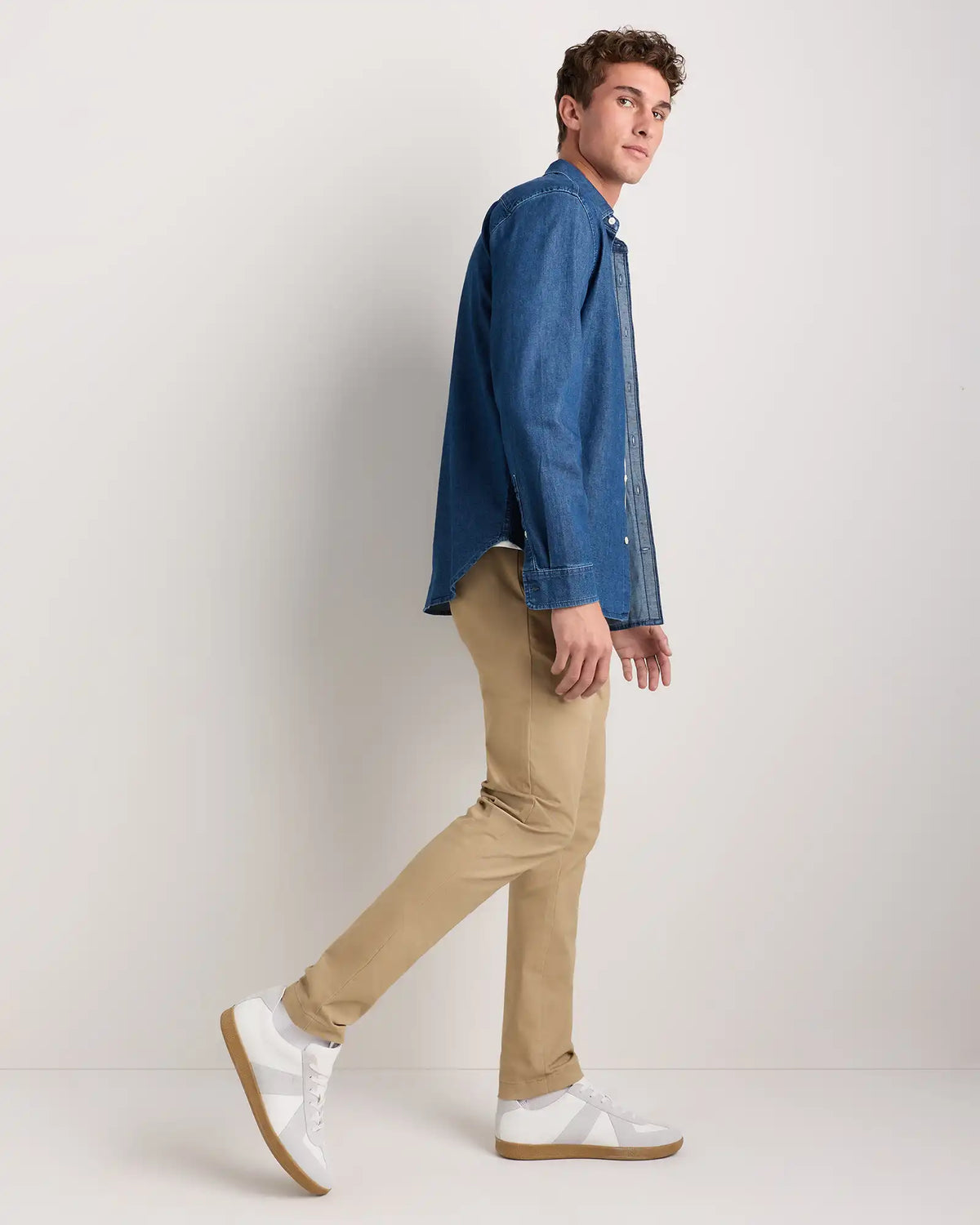 Organic Cotton Stretch Chino Pants - Slim
