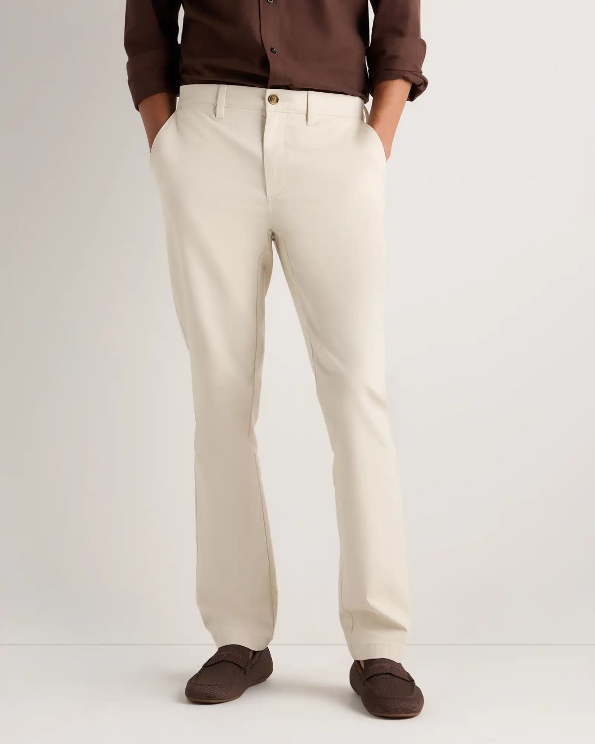 Organic Cotton Stretch Chino Pants - Slim