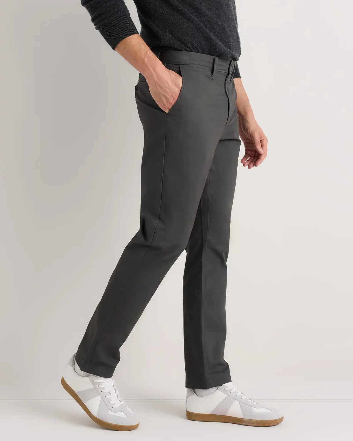 Organic Cotton Stretch Chino Pants - Straight
