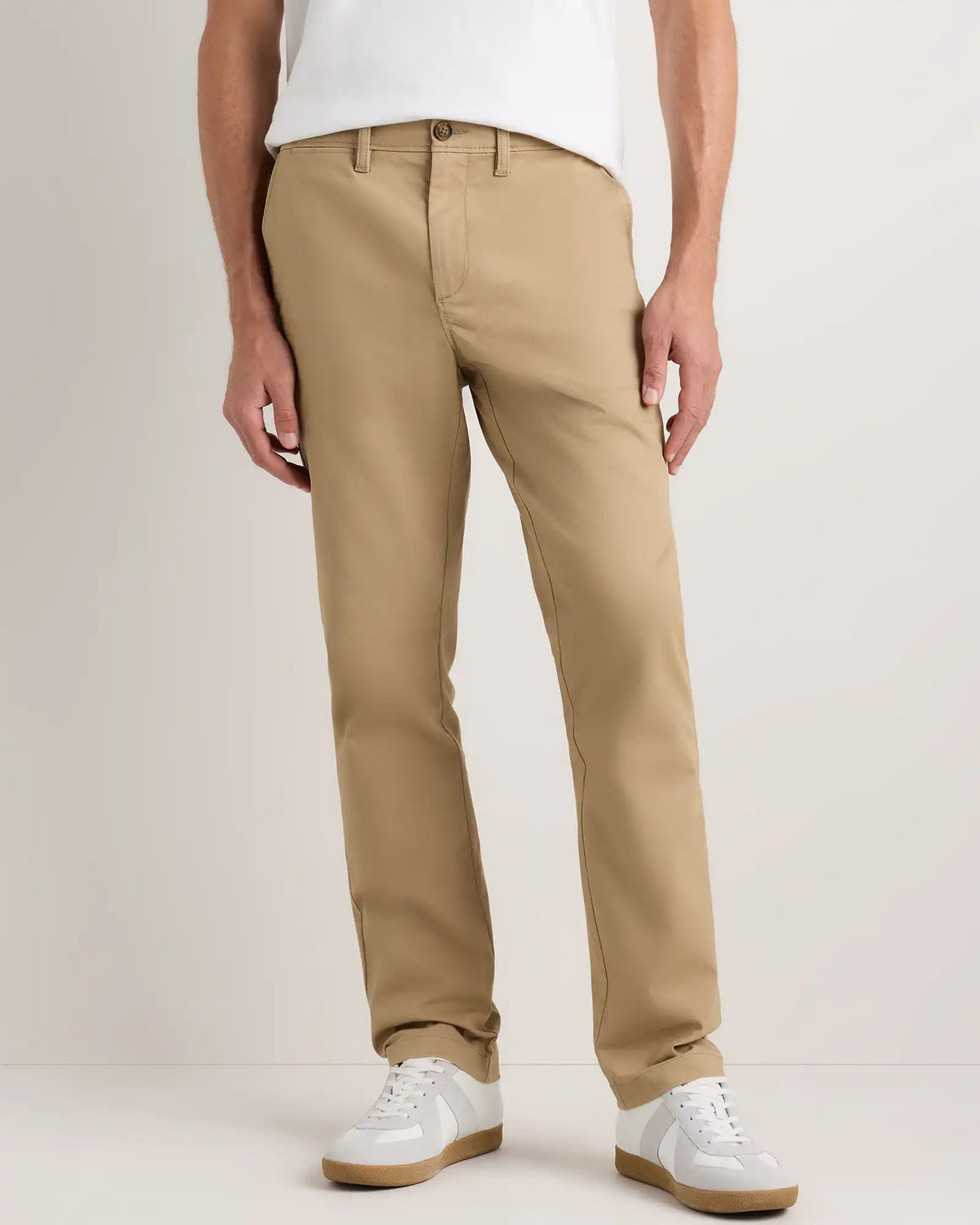 Organic Cotton Stretch Chino Pants - Straight