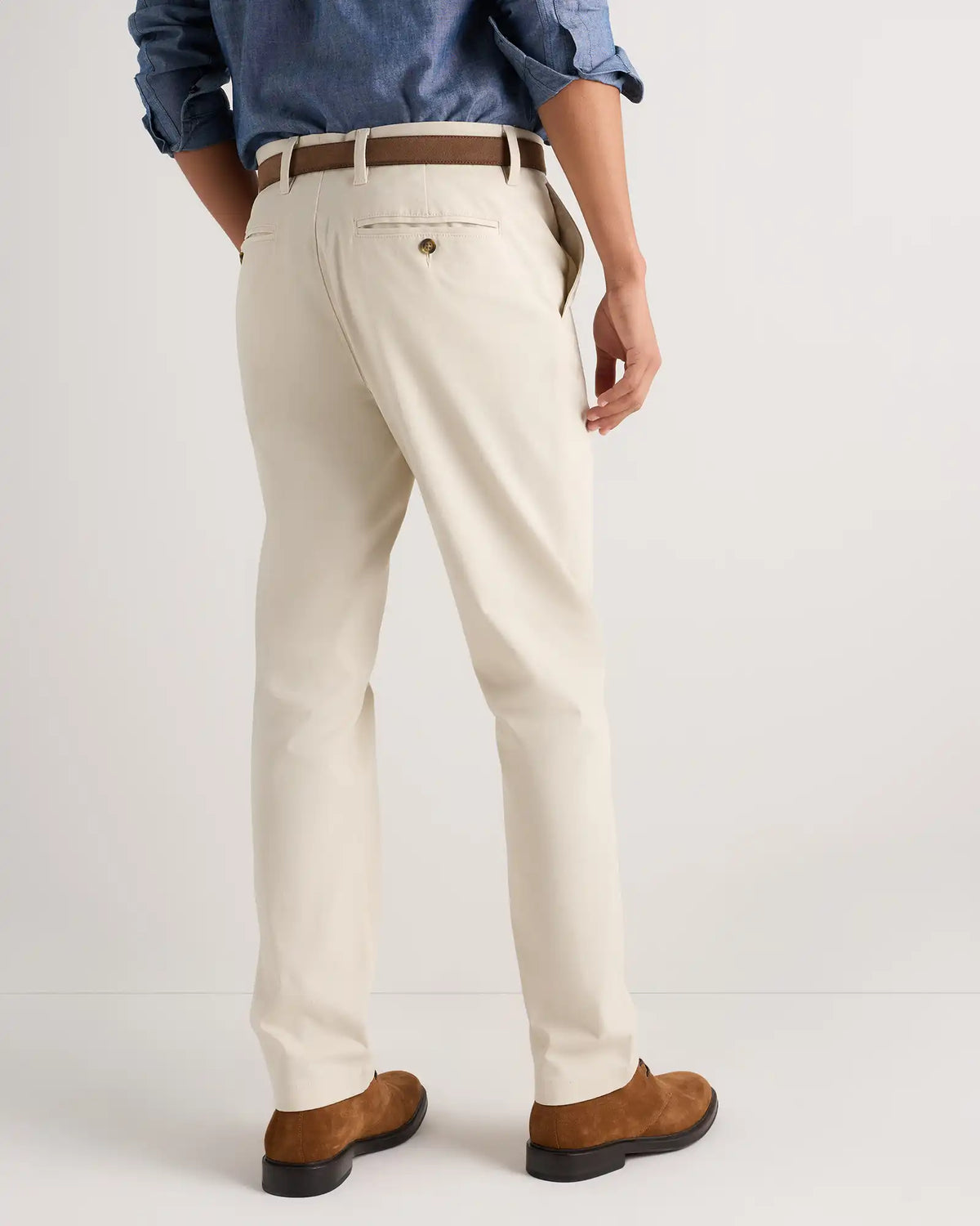 Organic Cotton Stretch Chino Pants - Straight