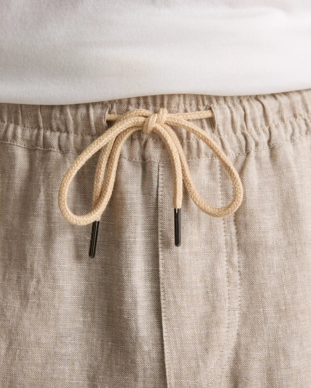 100% European Linen Drawstring Beach Pants