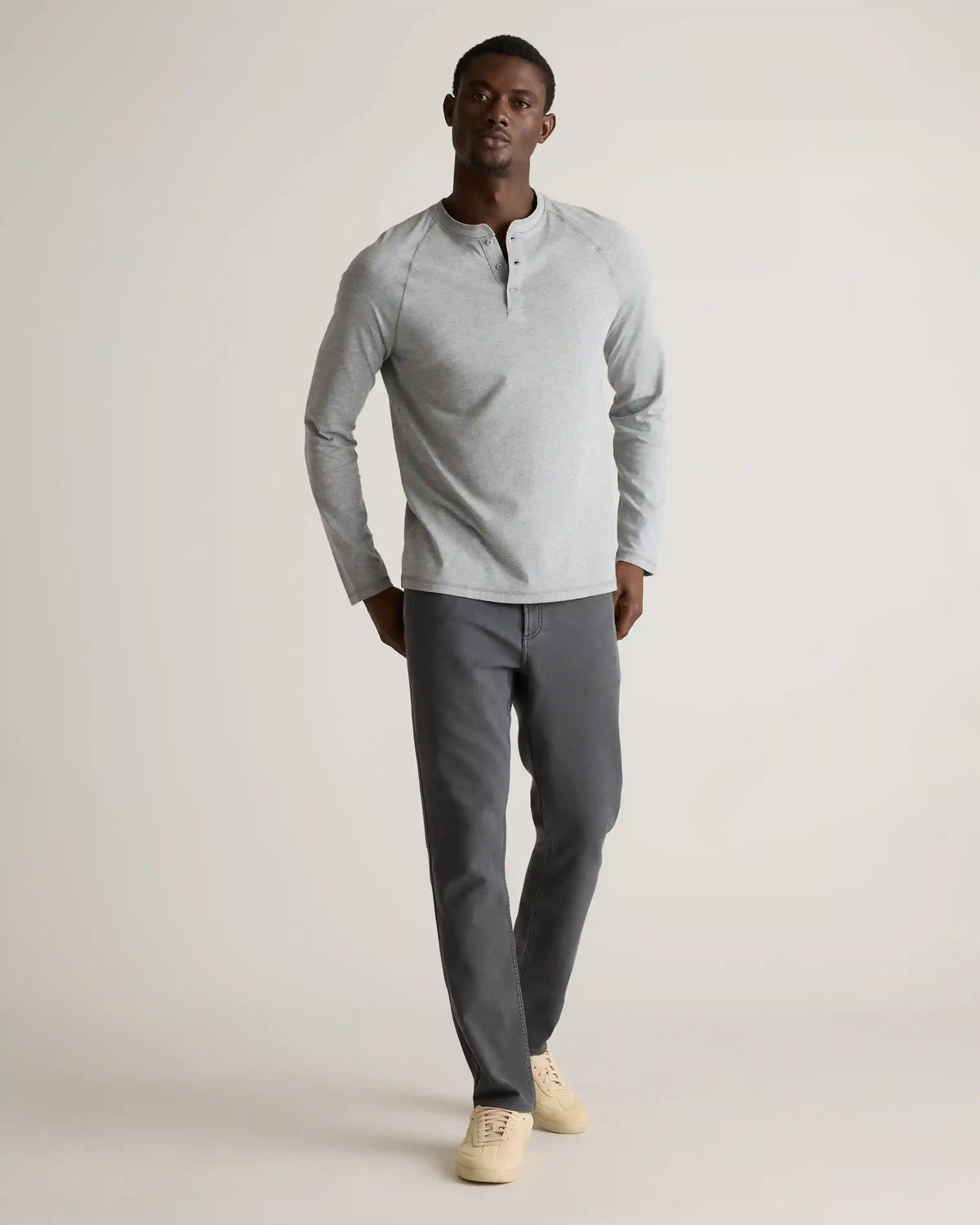 French Terry 5-Pocket Pants - Slim