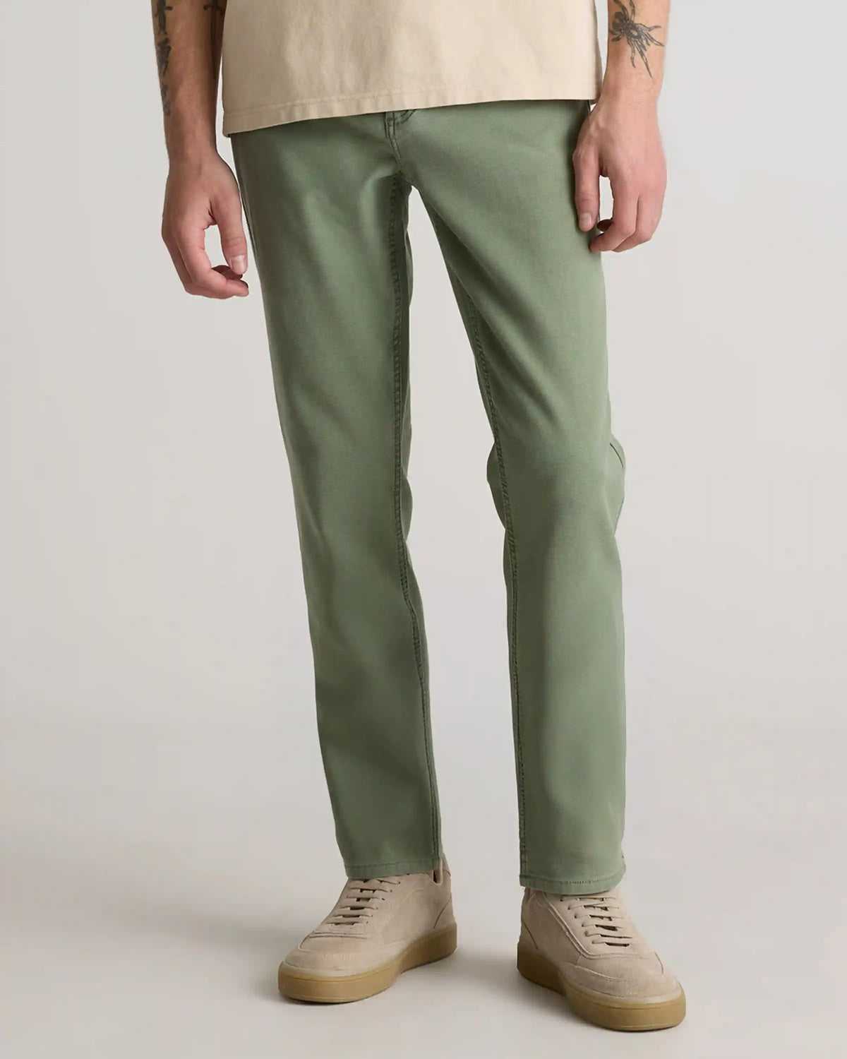 French Terry 5-Pocket Pants - Slim