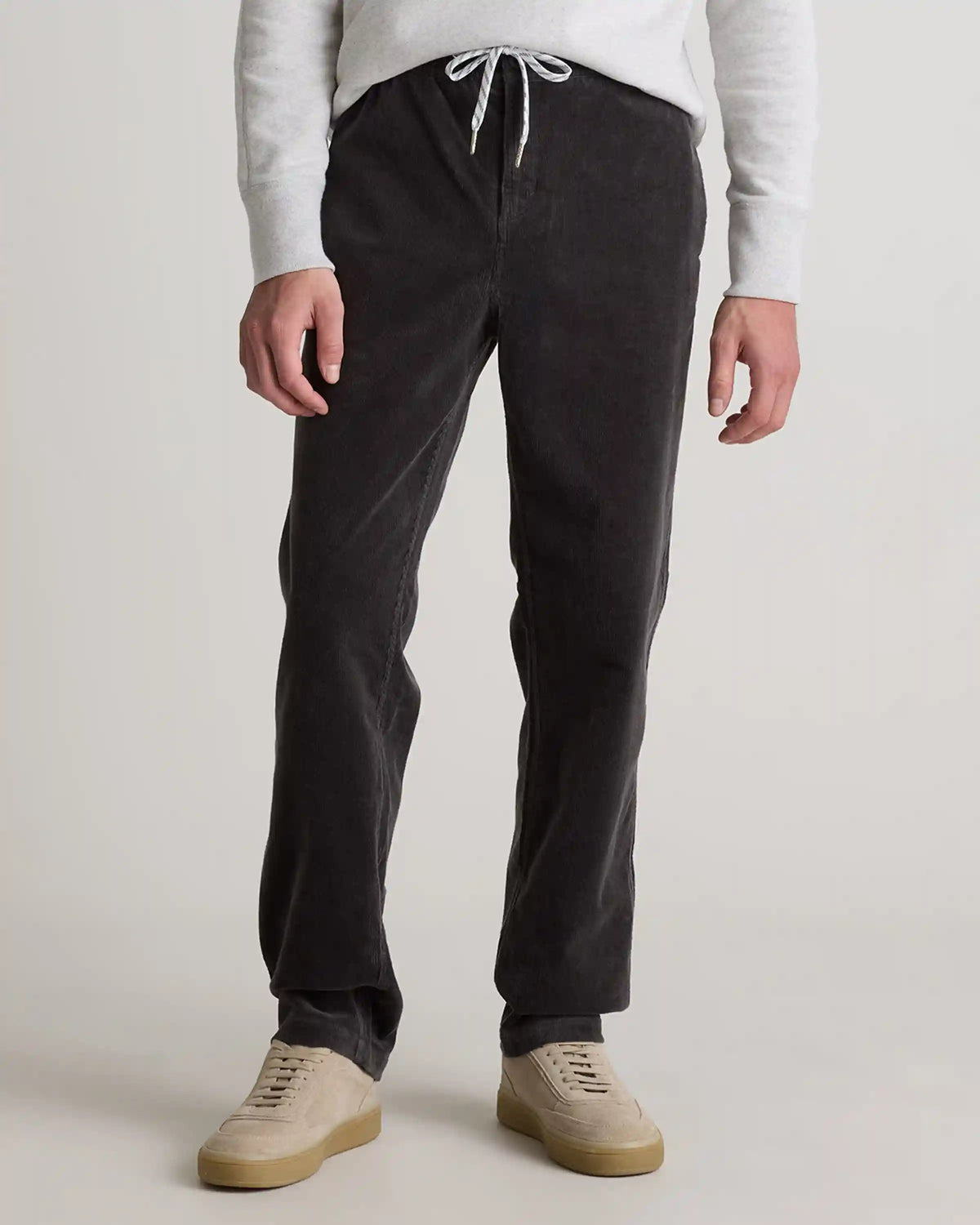 Organic Stretch Corduroy Drawstring Trousers