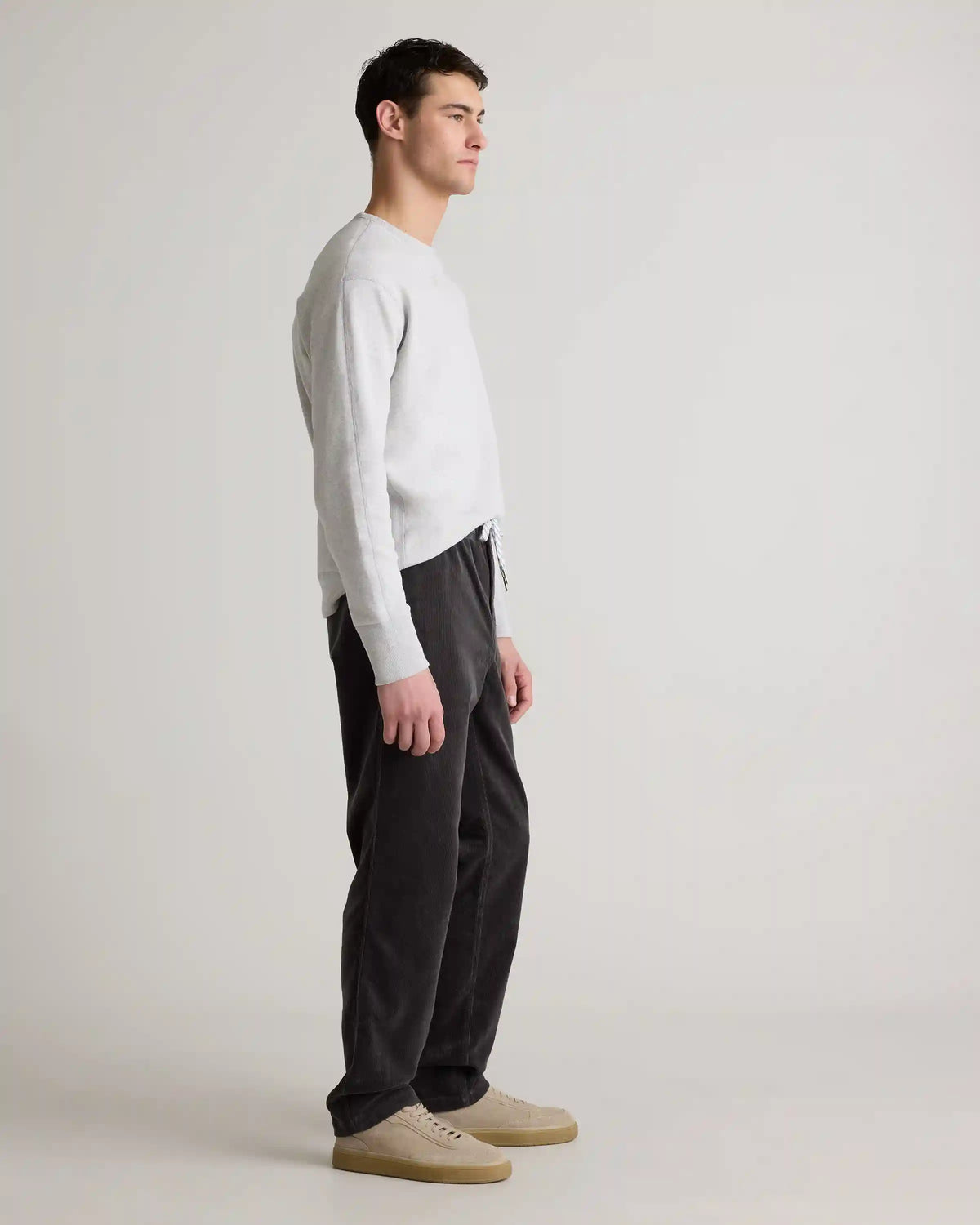 Organic Stretch Corduroy Drawstring Trousers