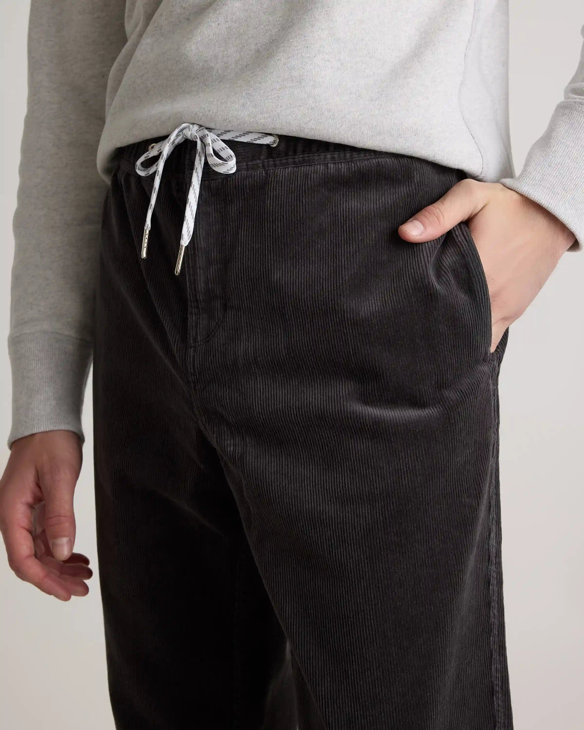 Organic Stretch Corduroy Drawstring Trousers