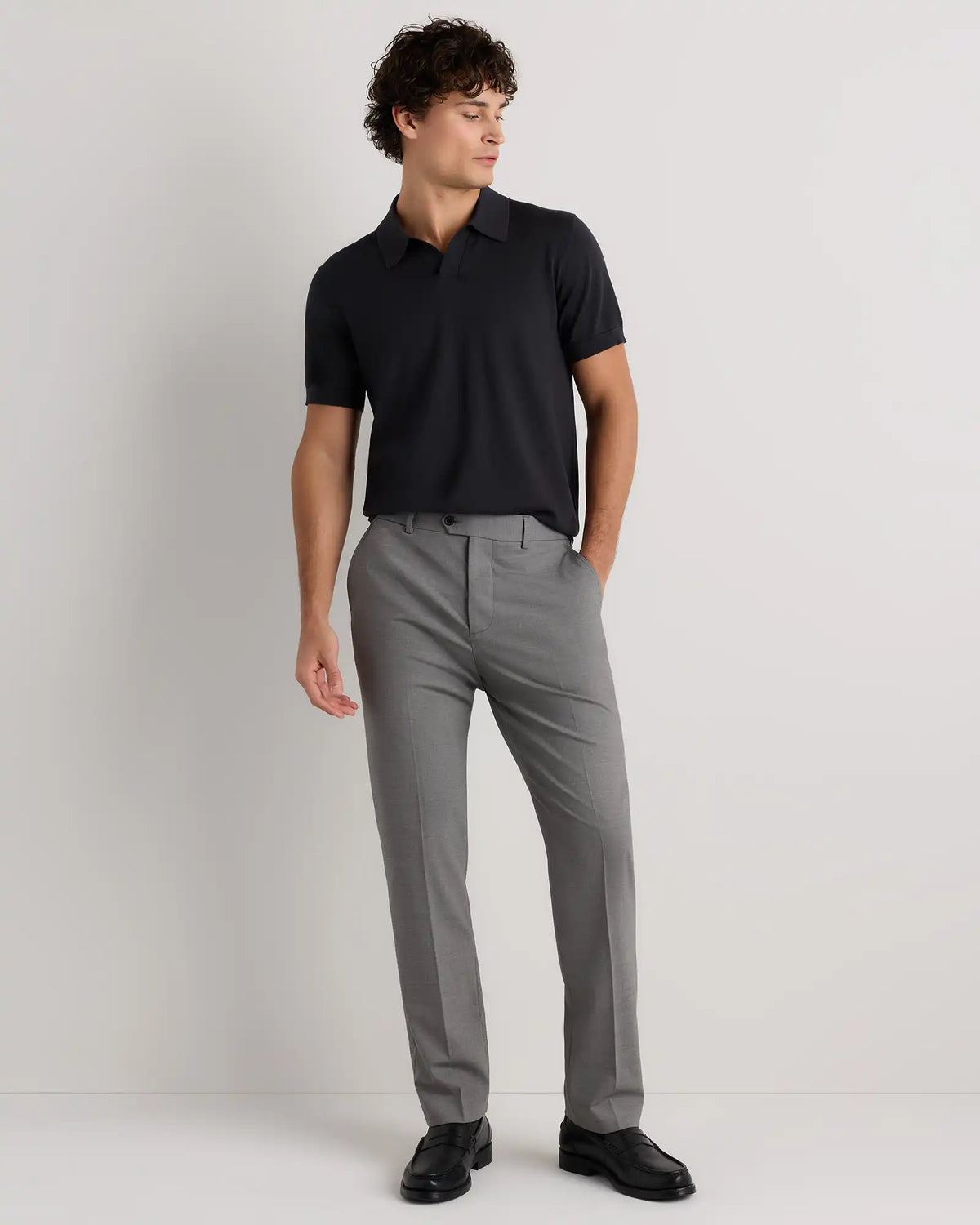 Stretch Wool Dress Pants - Straight