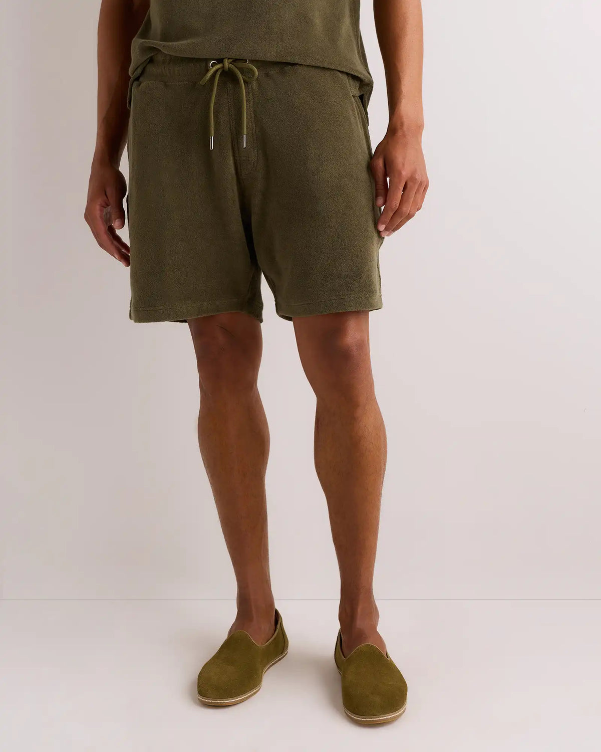 100% Organic Cotton Terry Towel Shorts - 6.5"