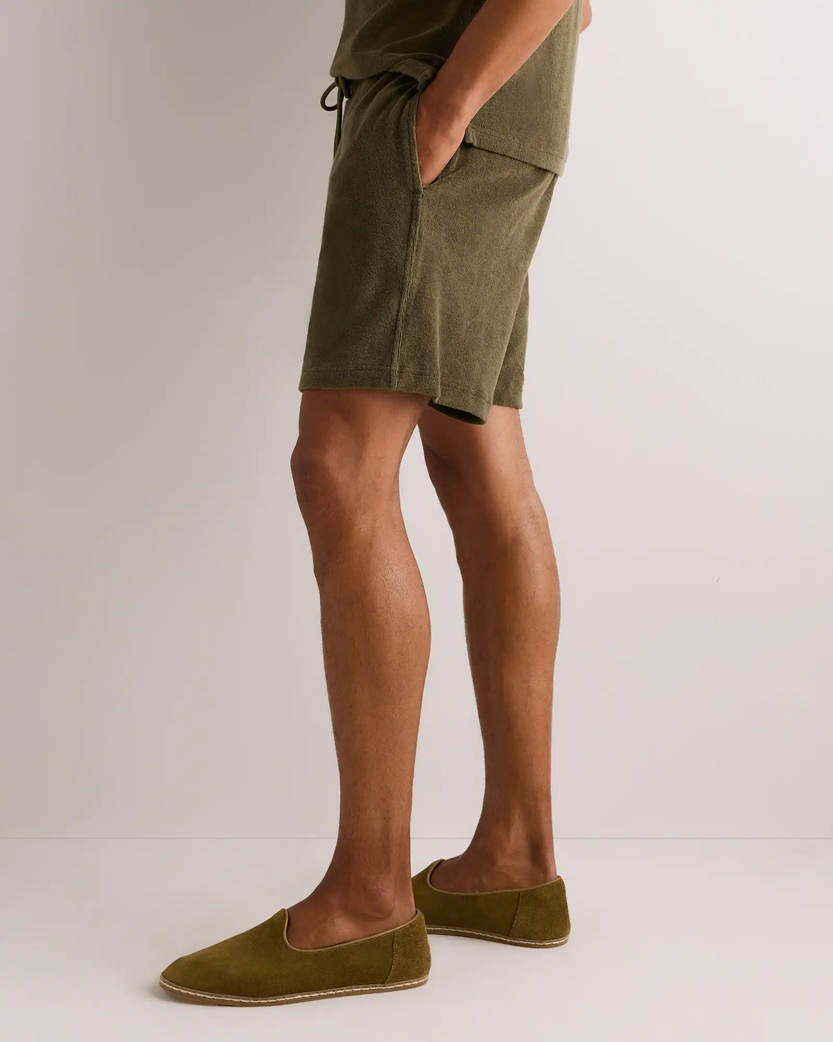 100% Organic Cotton Terry Towel Shorts - 6.5"