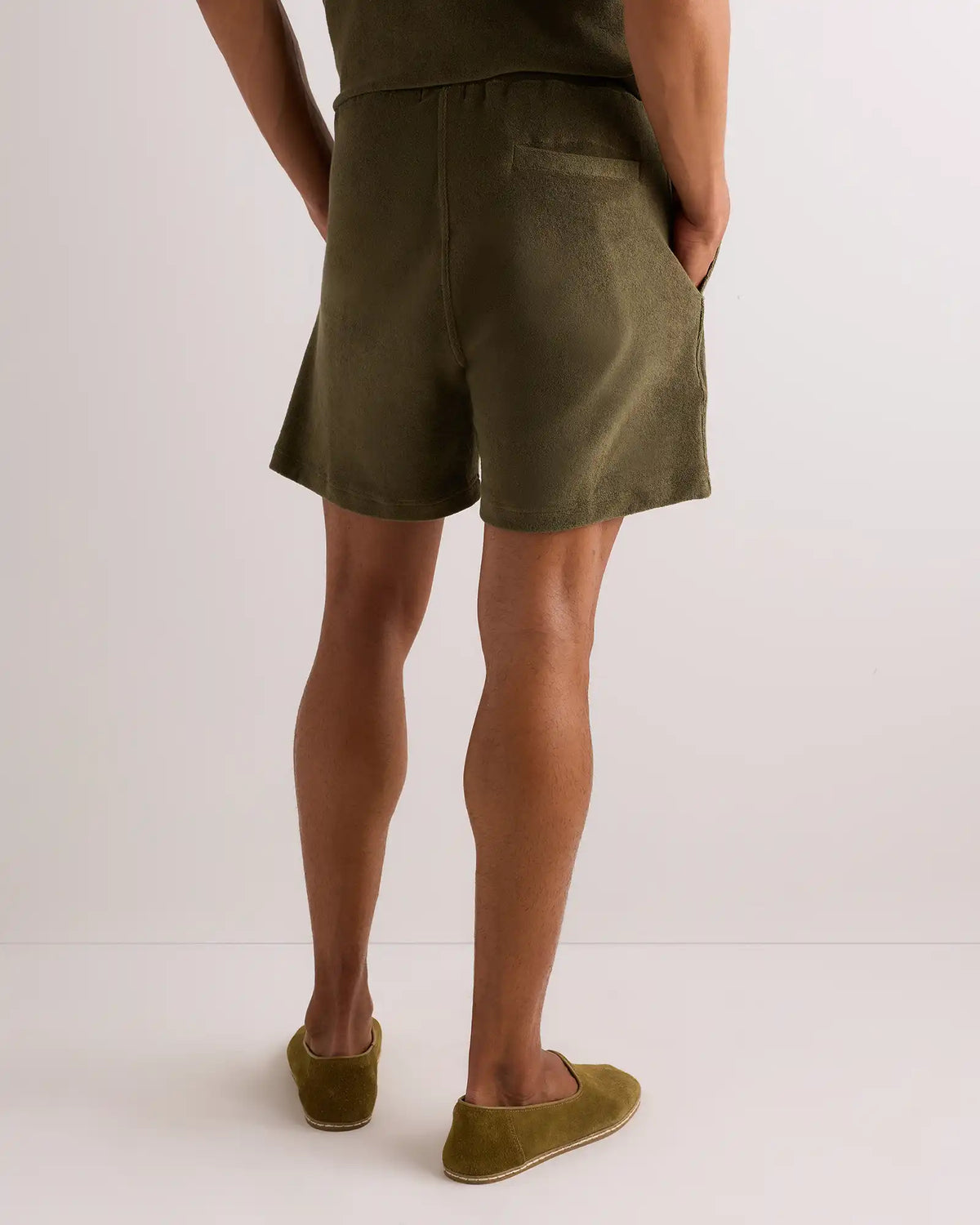 100% Organic Cotton Terry Towel Shorts - 6.5"
