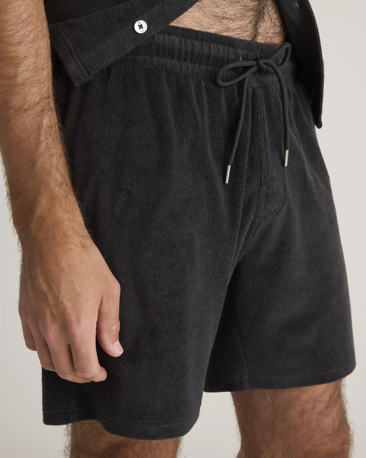 100% Organic Cotton Terry Towel Shorts - 6.5"