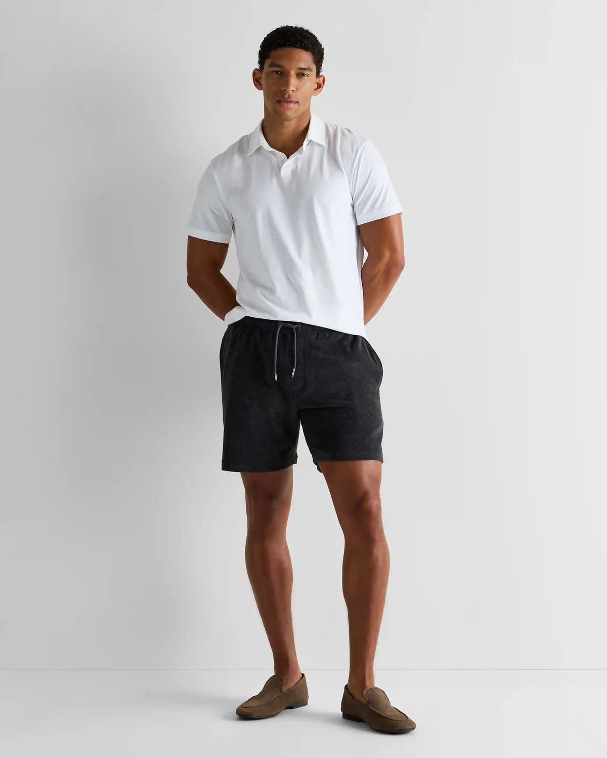 100% Organic Cotton Terry Towel Shorts - 6.5"