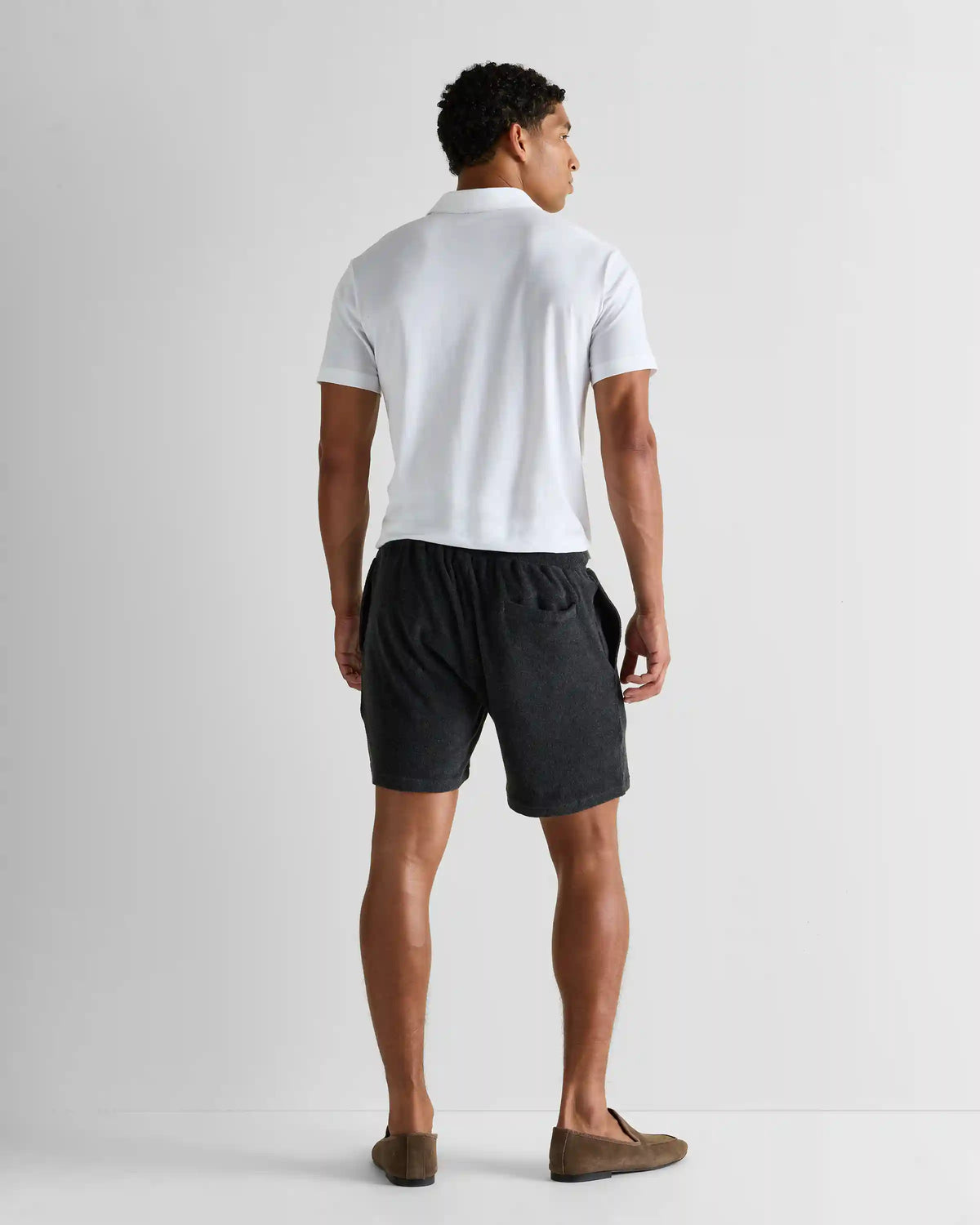 100% Organic Cotton Terry Towel Shorts - 6.5"