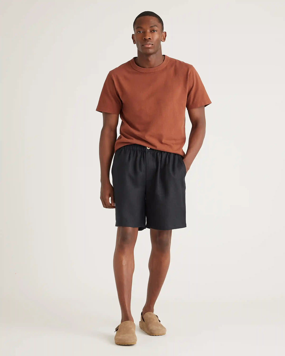 100% European Linen Shorts - 8"