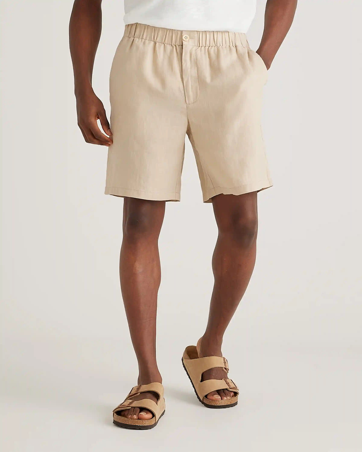 100% European Linen Shorts - 8"