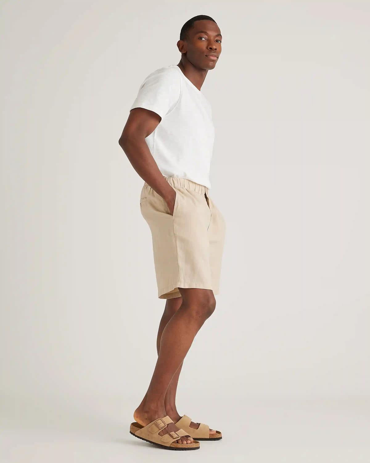 100% European Linen Shorts - 8"