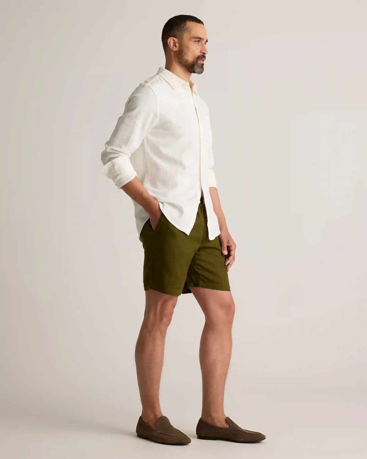 100% European Linen Shorts - 8"