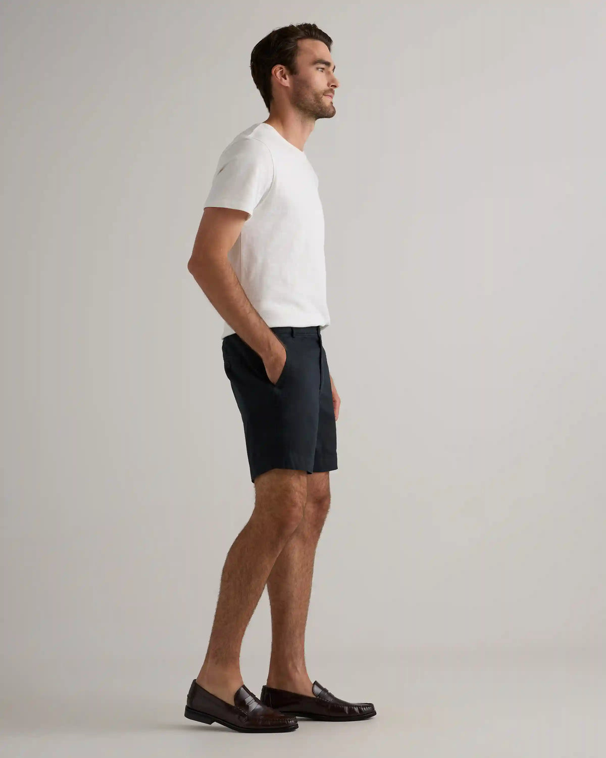 100% European Linen Trouser Shorts - 7"