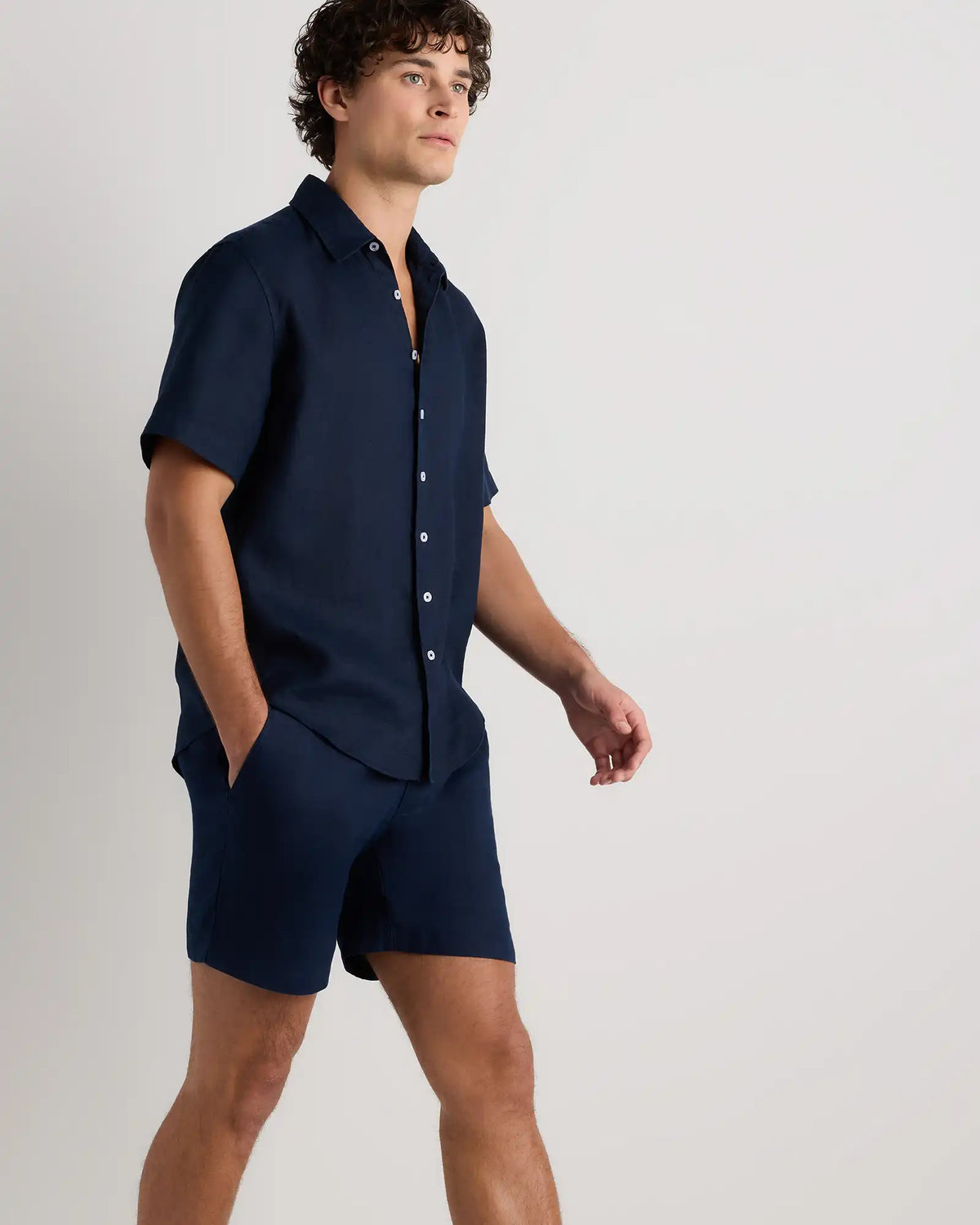 100% European Linen Shorts - 7"