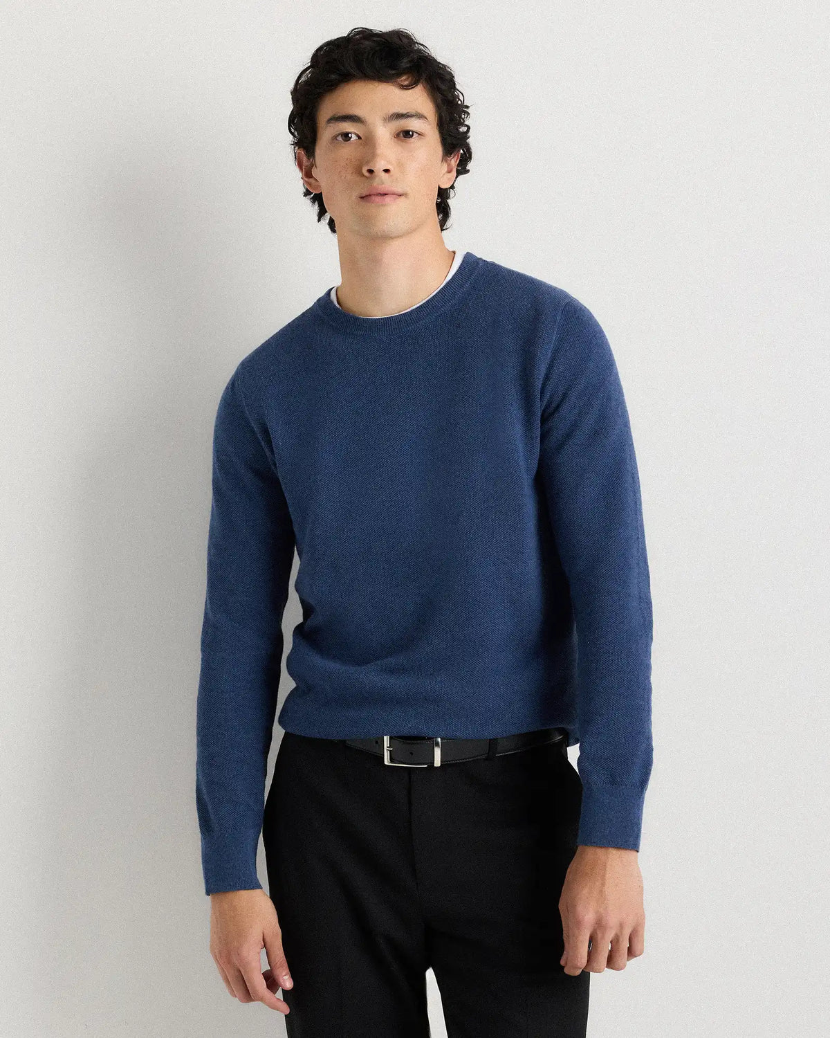 100% Organic Cotton Pique Crewneck Sweater