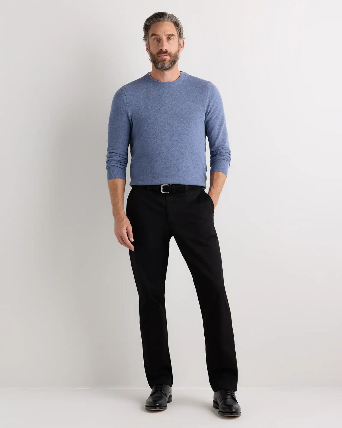 100% Organic Cotton Pique Crewneck Sweater