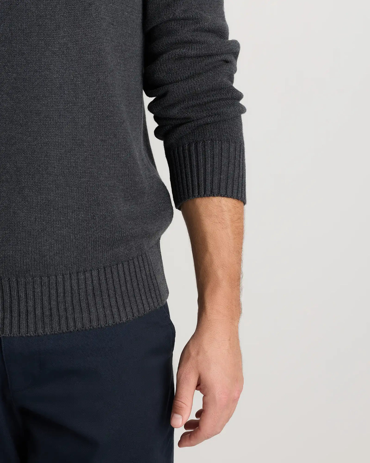 100% Organic Cotton Quarter-Zip Sweater