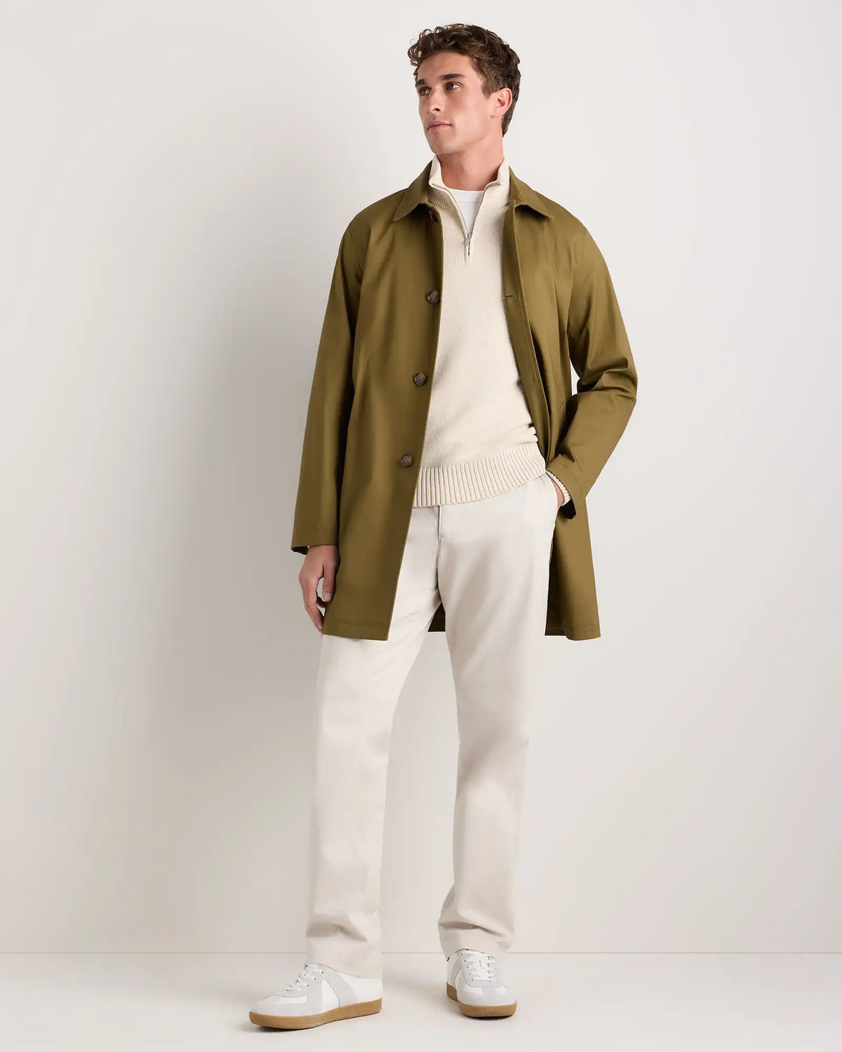 100% Organic Cotton Quarter-Zip Sweater