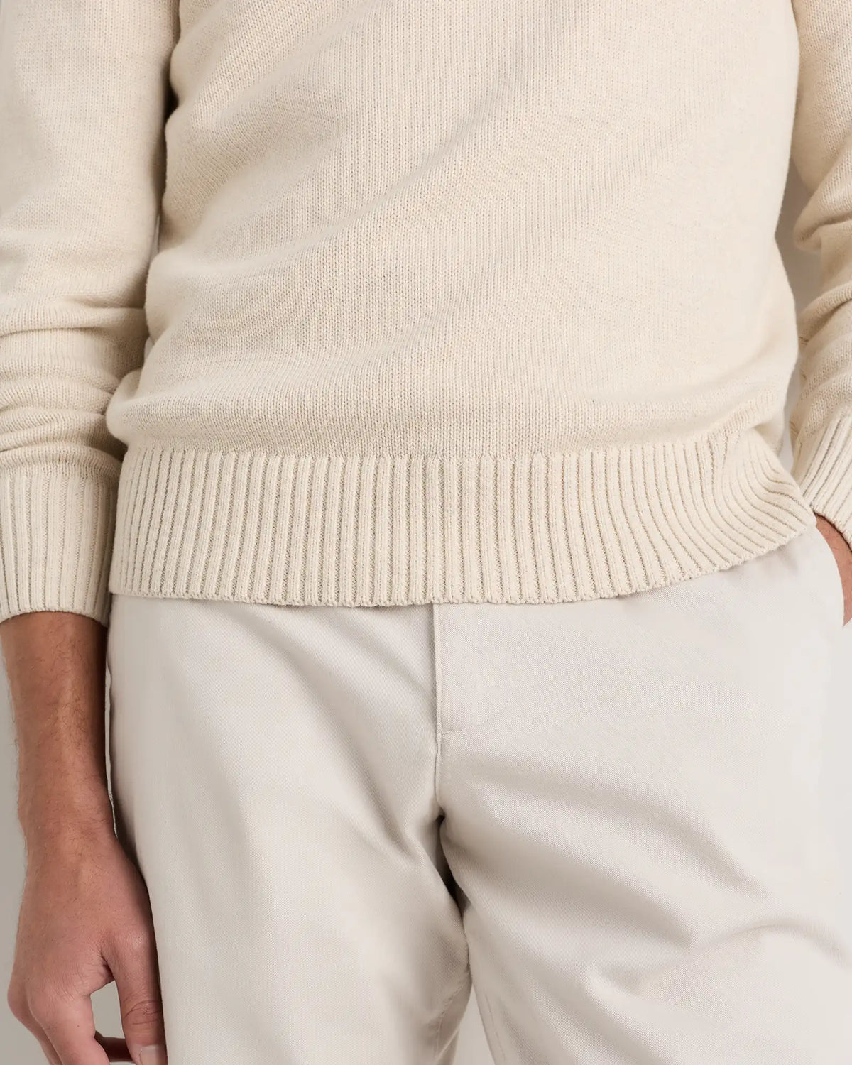 100% Organic Cotton Quarter-Zip Sweater
