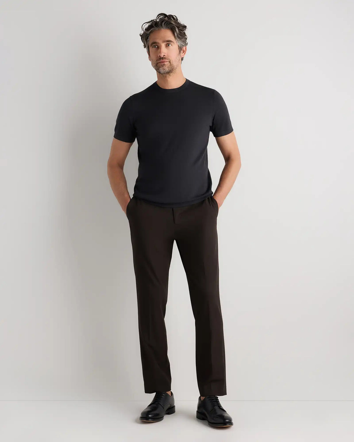 Cotton-Silk Short Sleeve Crewneck Sweater