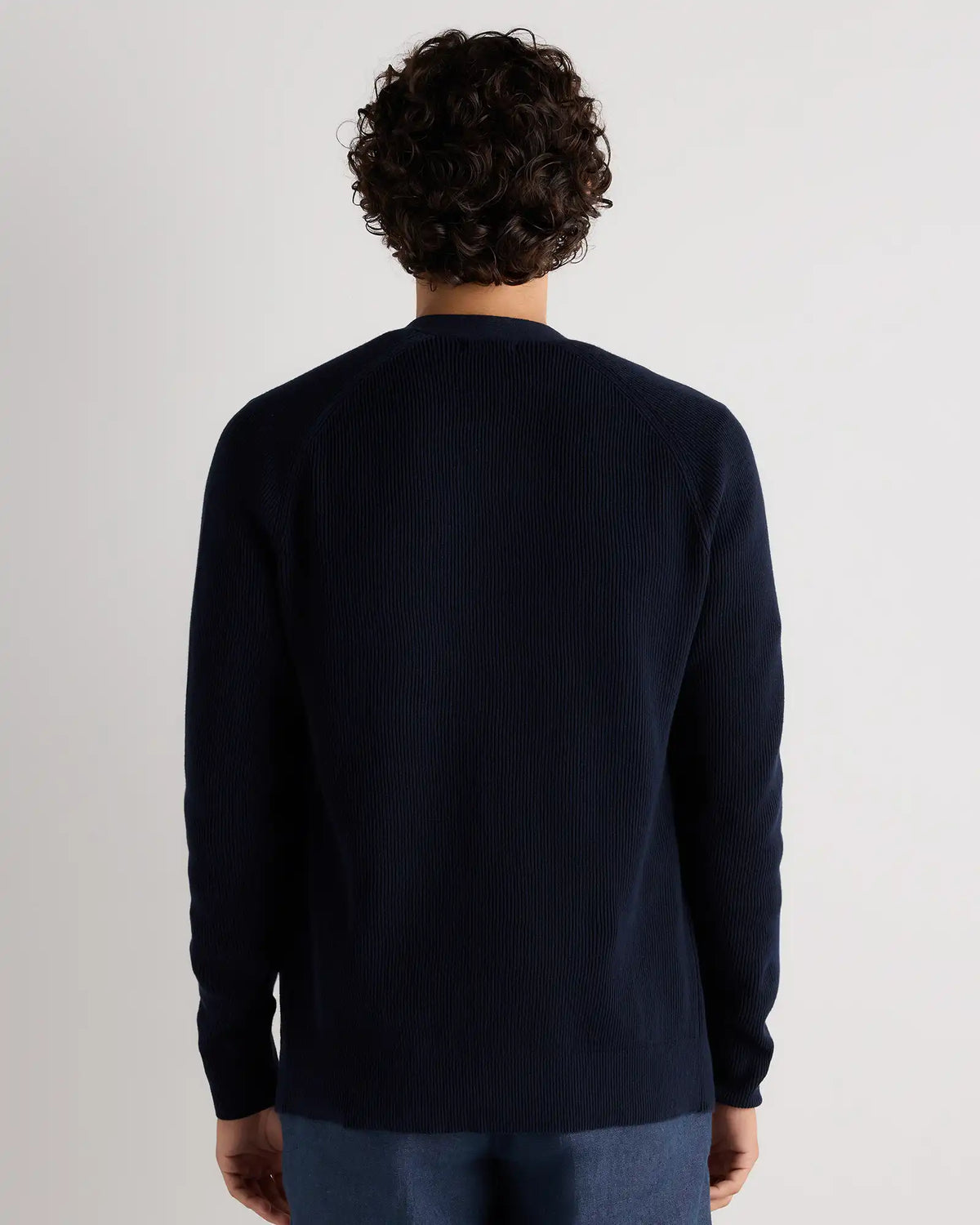 100% Organic Cotton Ribbed Cardigan