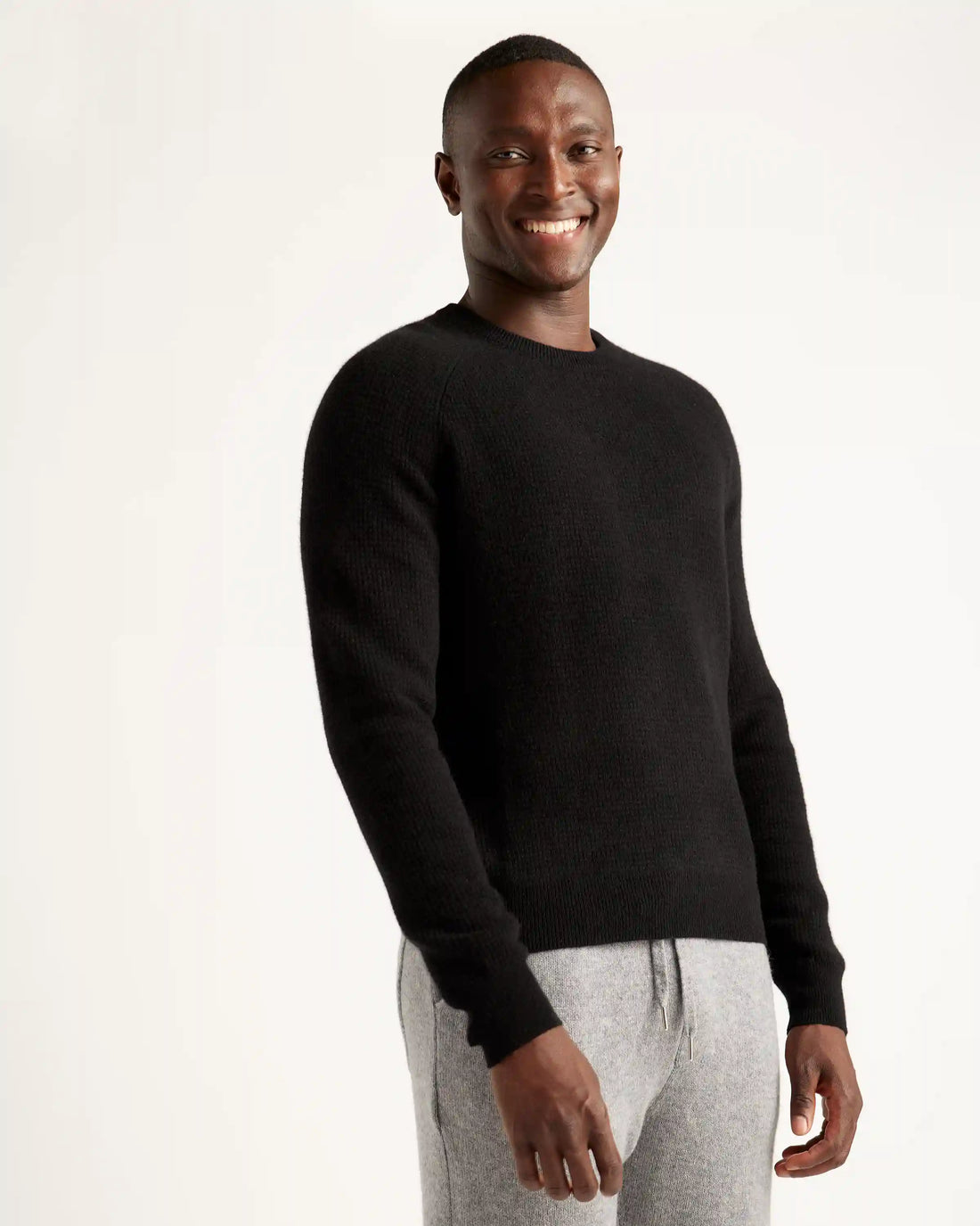 Mongolian Spring Cashmere Waffle Sweatshirt