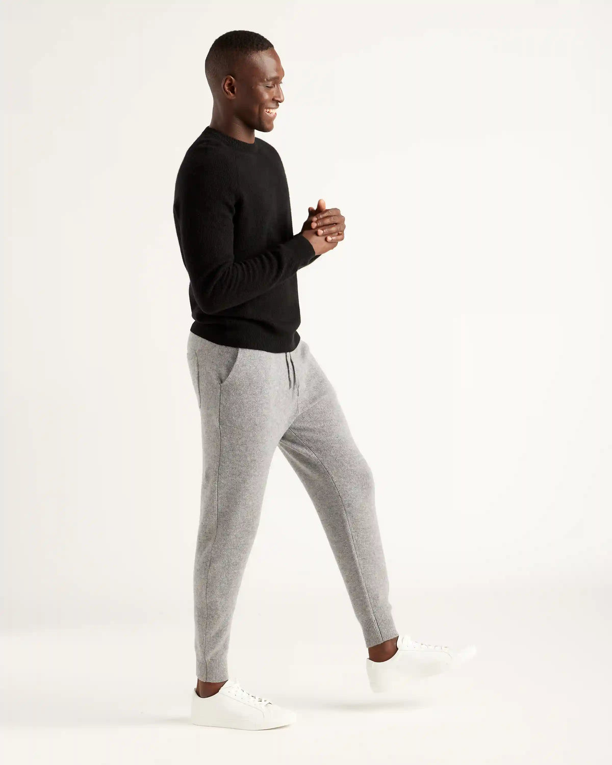 Mongolian Spring Cashmere Waffle Sweatshirt