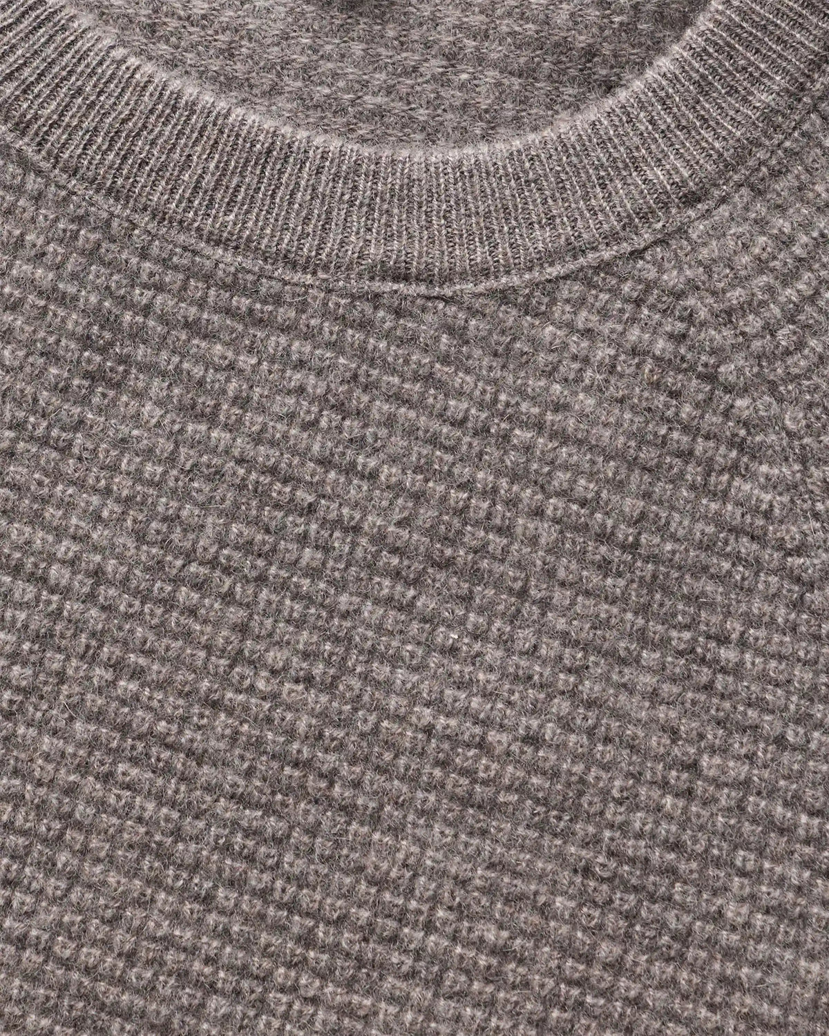 Mongolian Cashmere Waffle Sweatshirt