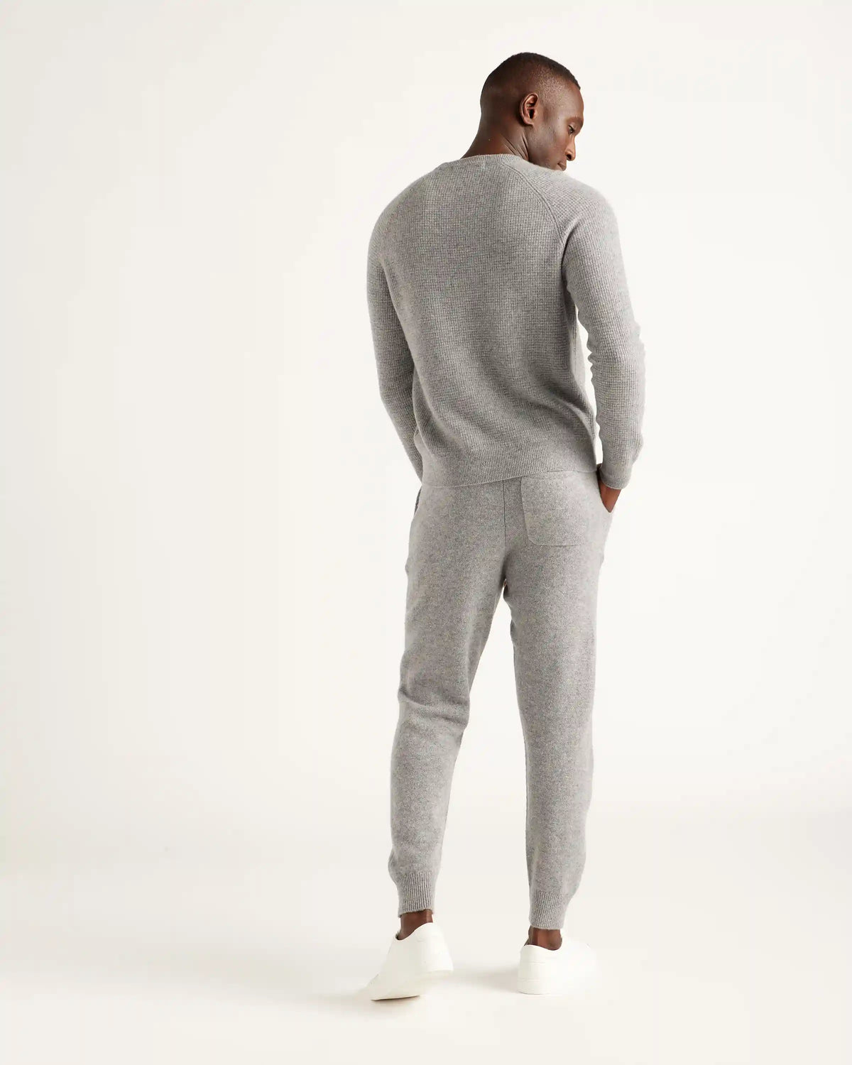 Mongolian Spring Cashmere Waffle Sweatshirt