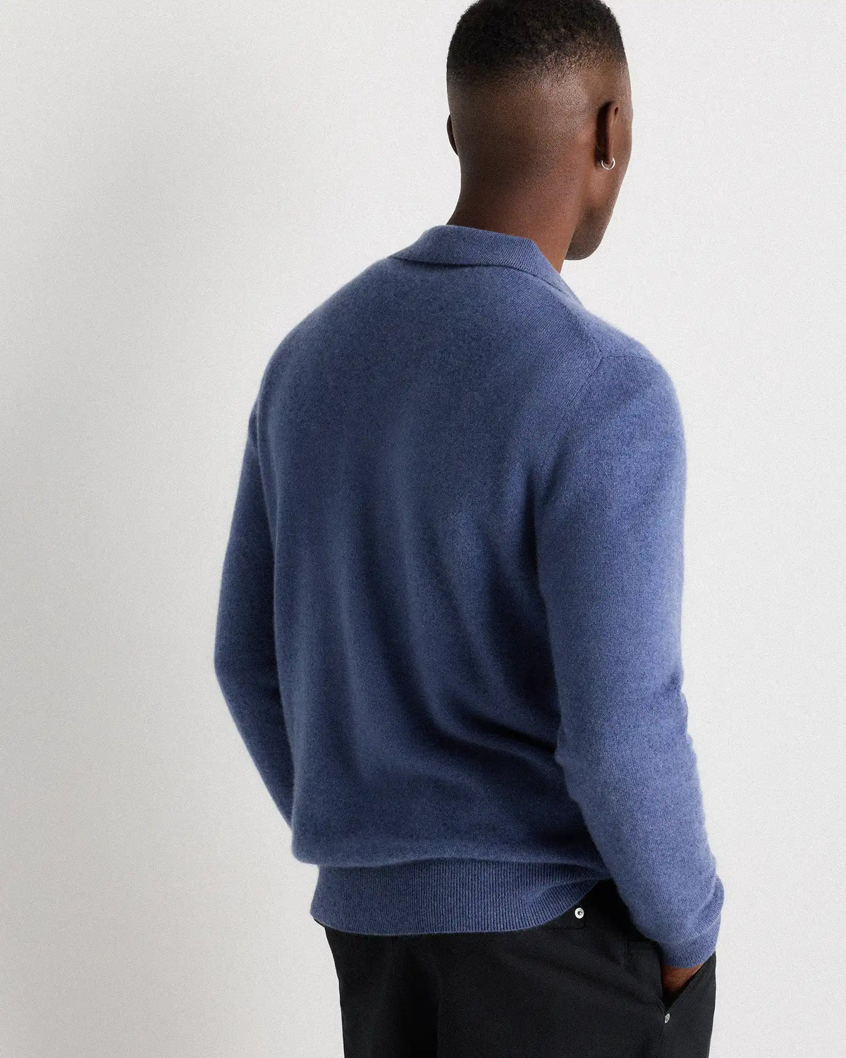 Mongolian Cashmere Polo Sweater