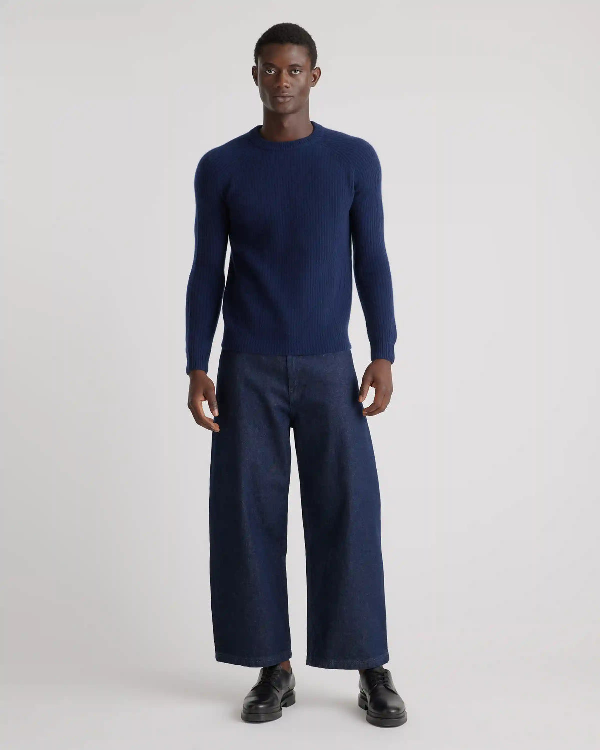 Mongolian Spring Cashmere Fisherman Crewneck Sweater