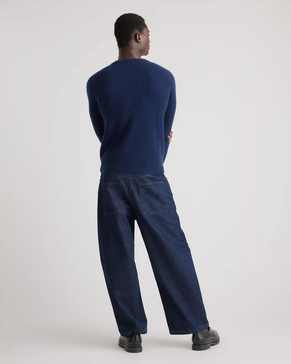 Mongolian Spring Cashmere Fisherman Crewneck Sweater