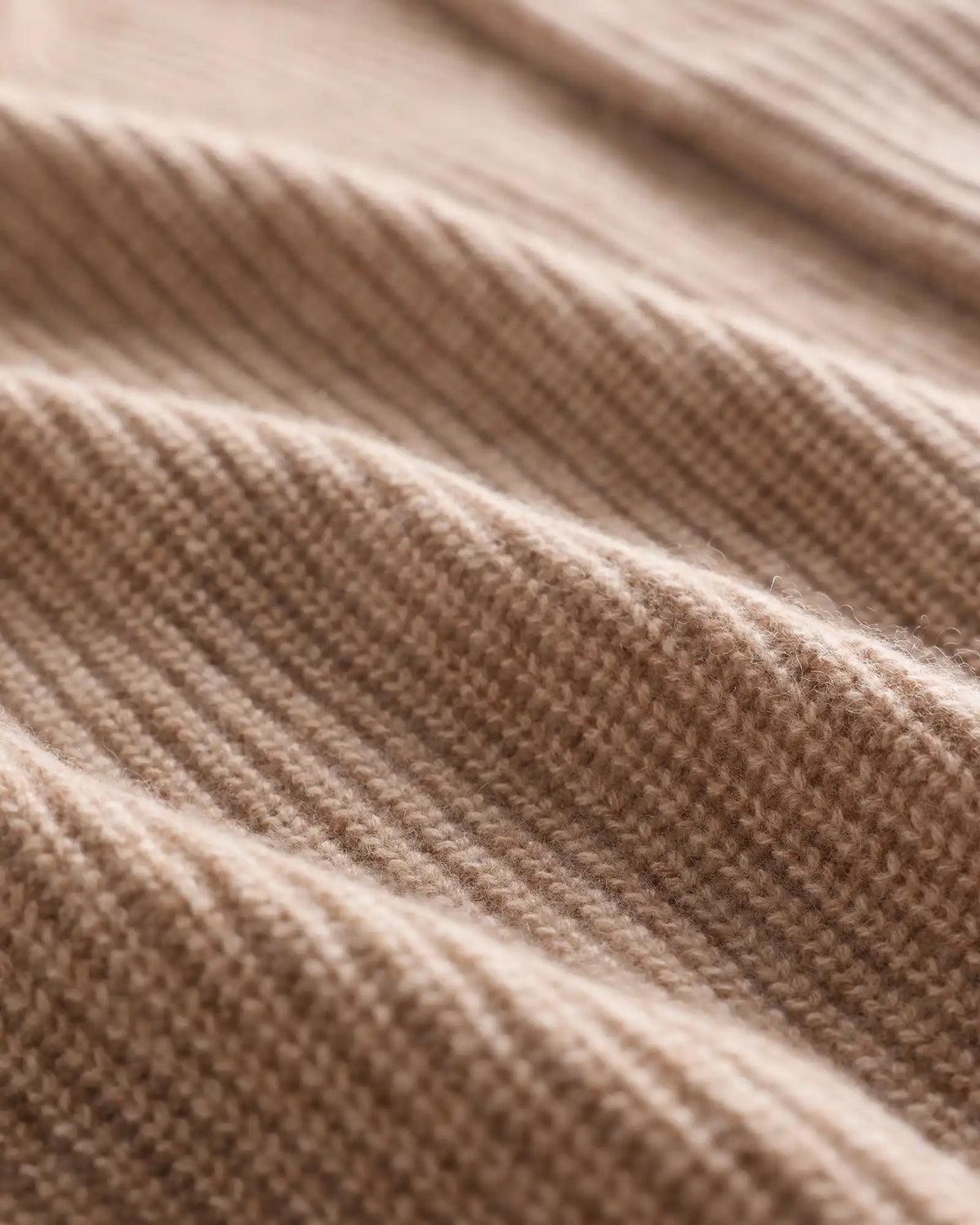 Mongolian Cashmere Fisherman Full Zip Sweater