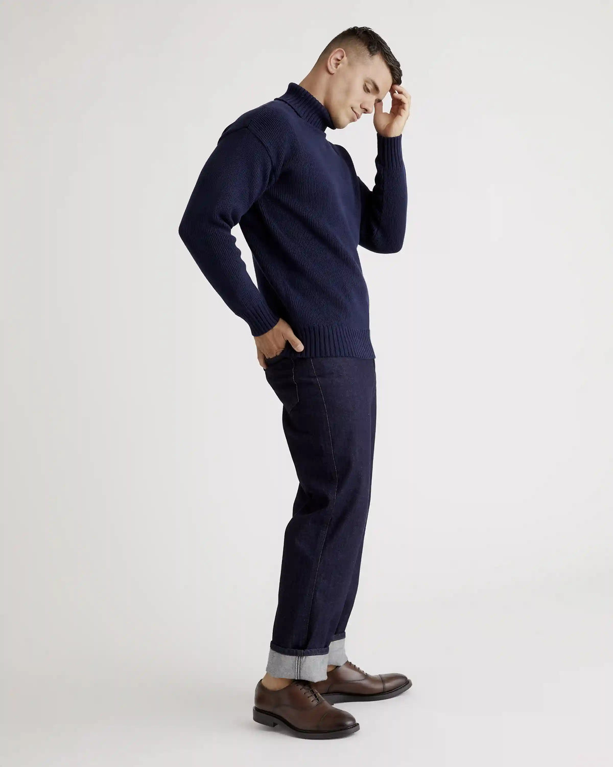 100% Organic Cotton Turtleneck Sweater