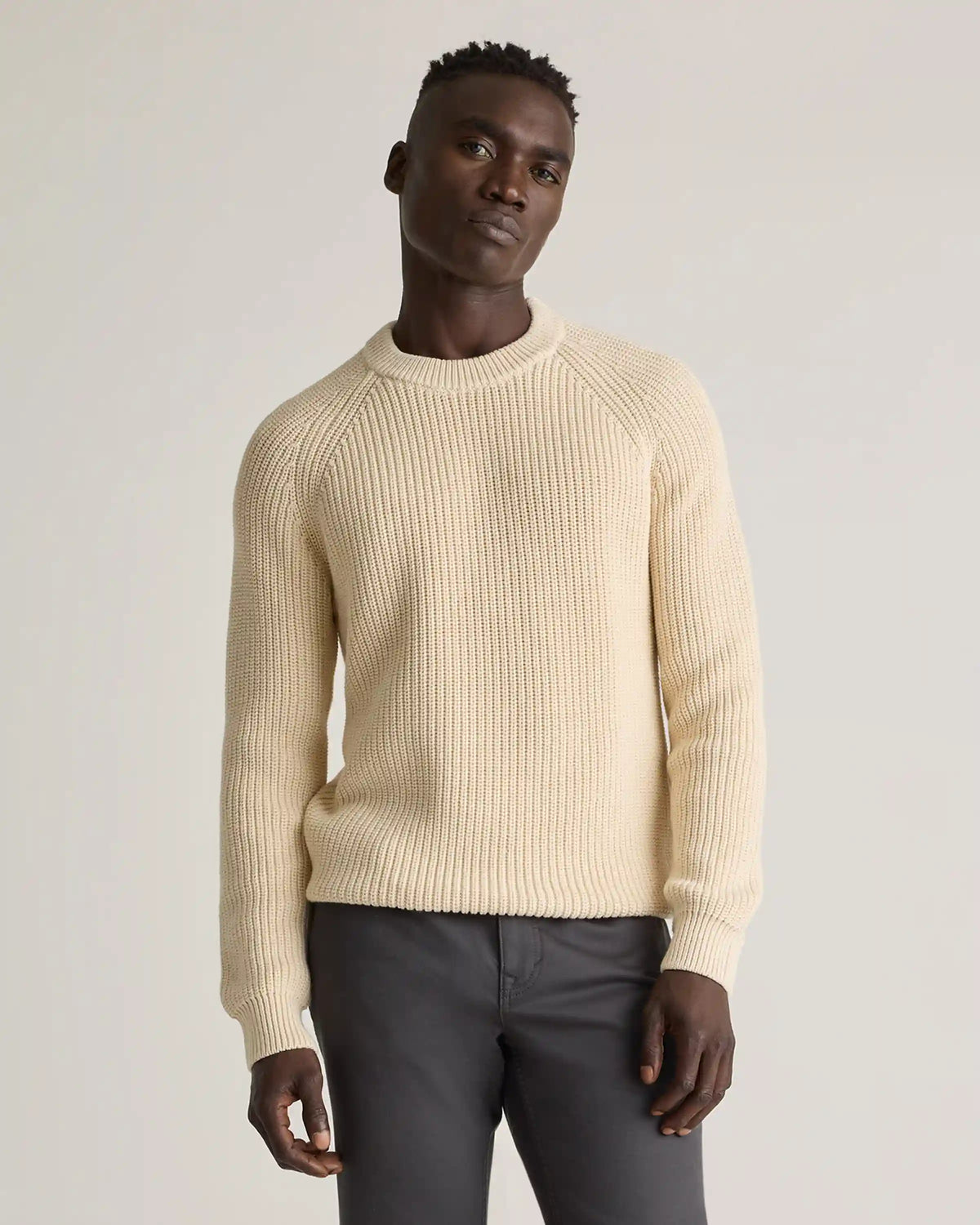 100% Organic Cotton Fisherman Crew Sweater