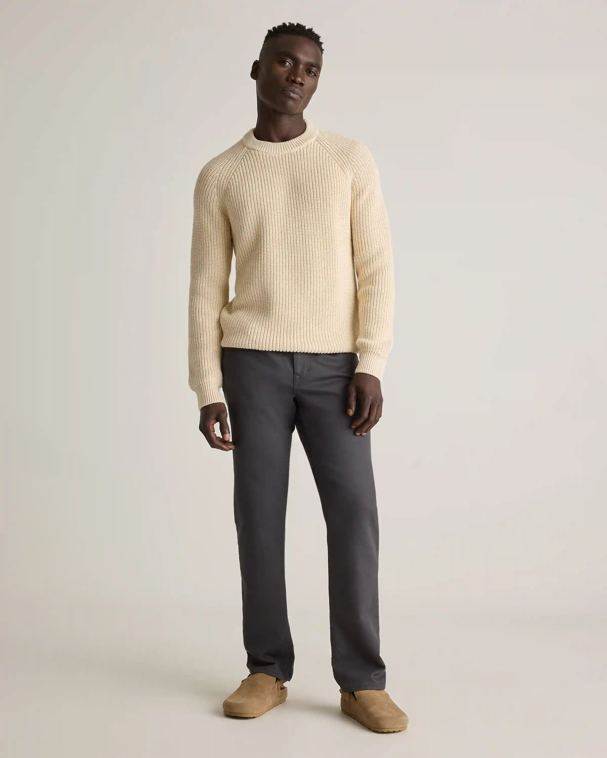 100% Organic Cotton Fisherman Crew Sweater