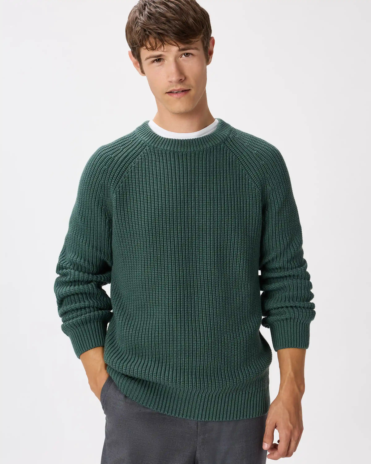 100% Organic Cotton Fisherman Crew Sweater