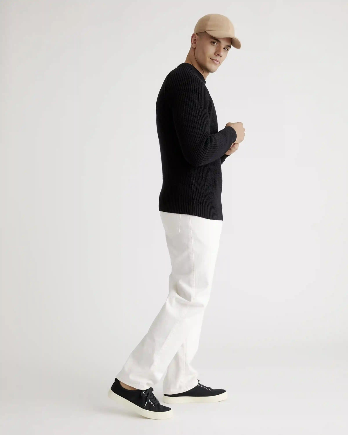 100% Organic Cotton Fisherman Crew Sweater