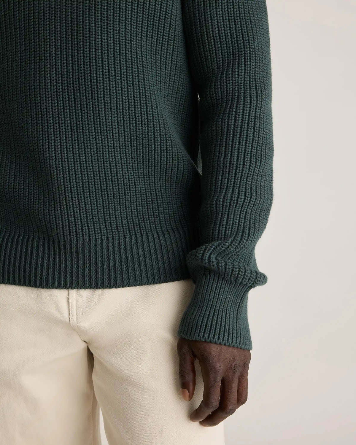 100% Organic Cotton Fisherman Polo Sweater
