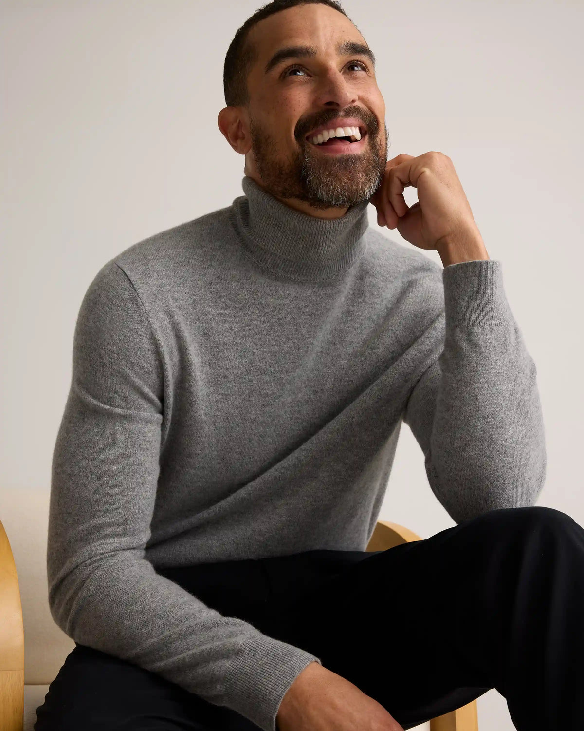 Mongolian Cashmere Turtleneck Sweater