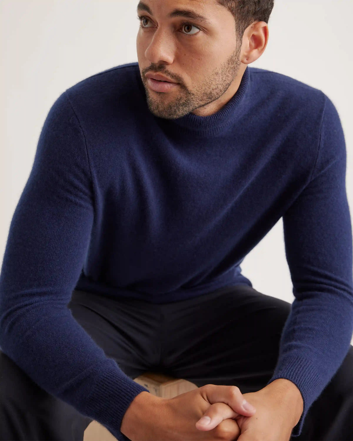 Mongolian Spring Cashmere Turtleneck Sweater