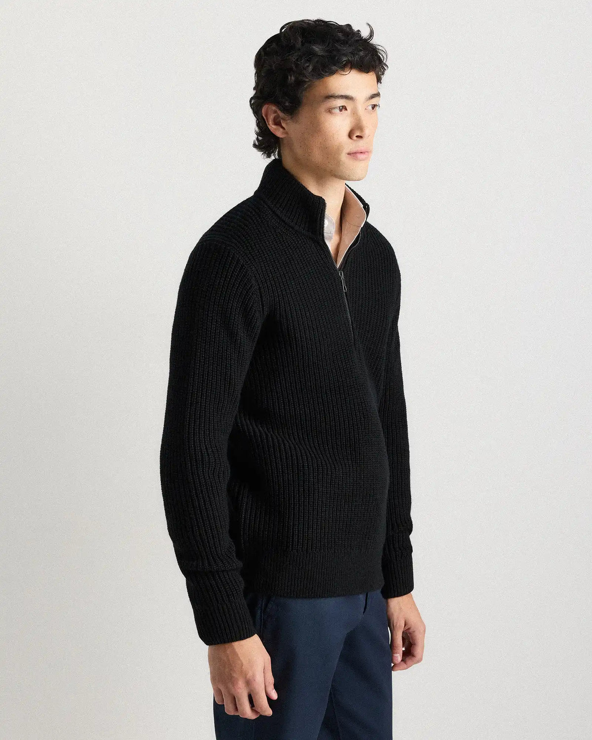 Australian Merino Wool Half Zip Sweater